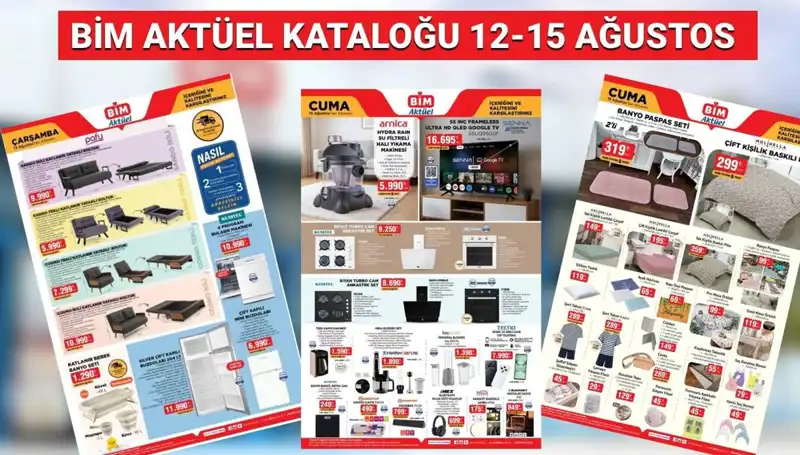 BİM’in 12-15 Ağustos Aktüel Kataloğunda Neler Var?