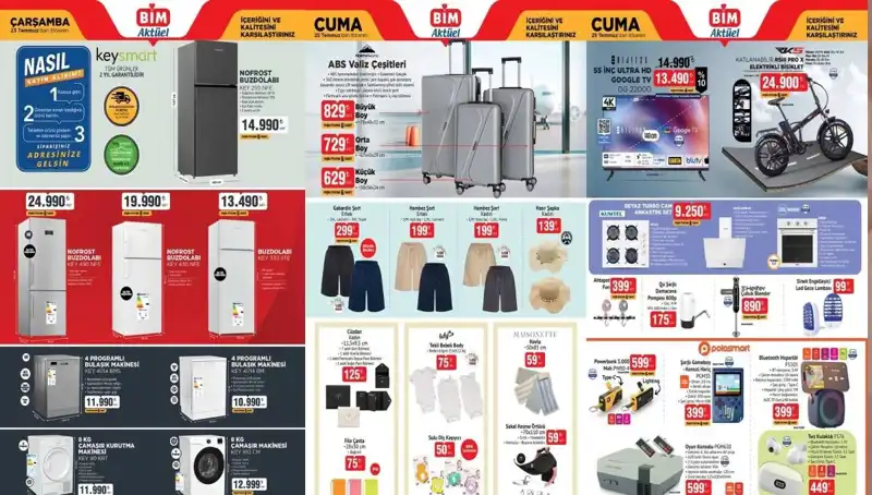 BİM'de Bu Hafta Kaçırılmayacak Fırsatlar: Bulaşık Makinesi ve Televizyon!
