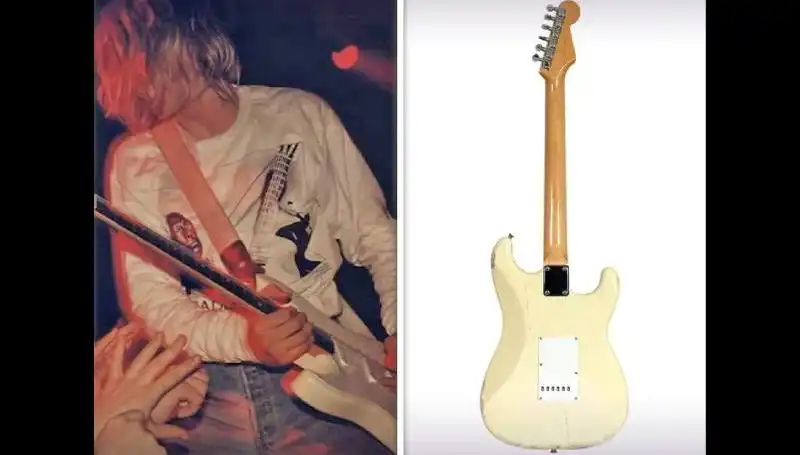Kurt Cobain’in Konserde Parçaladığı Gitar, Açık Artırmada Rekor Fiyata Satıldı!