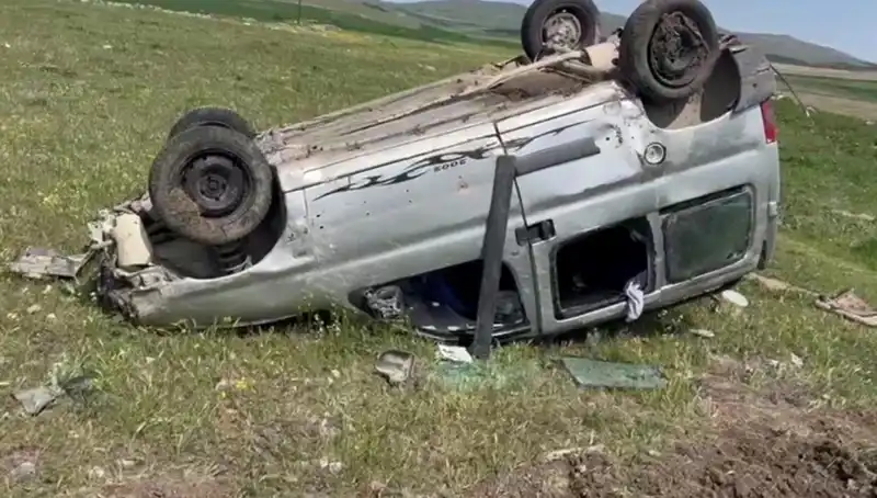 Konya'da Meydana Gelen Otomobil Takla Atma Kazasında İki Kişi Yaralandı